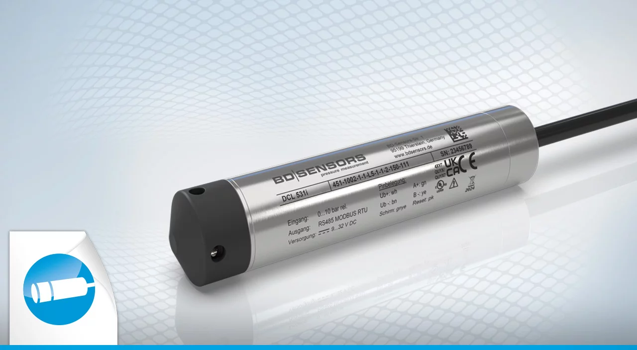 通过 DCL 531i，BDSENSORS 正在扩展其潜水探头系列，推出一款带数字接口的高精度版本